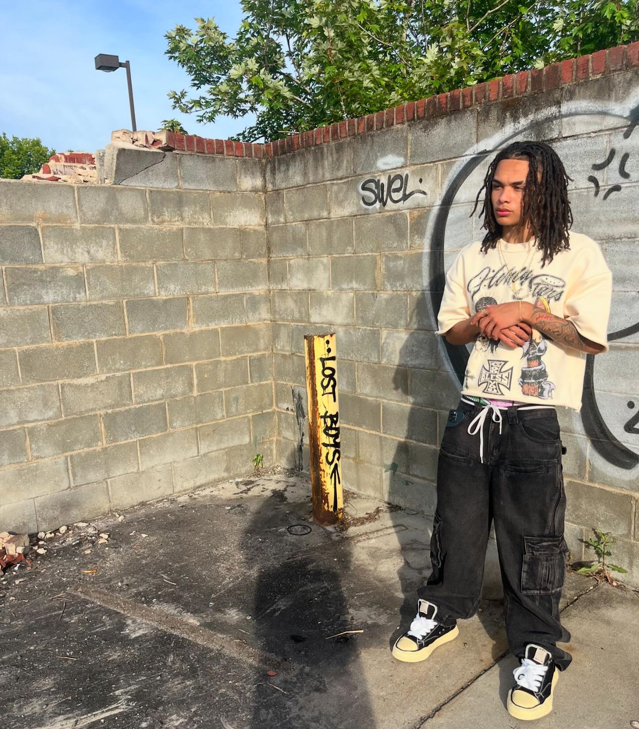Creme “God Bless Shirt” - Hvnlystars.com