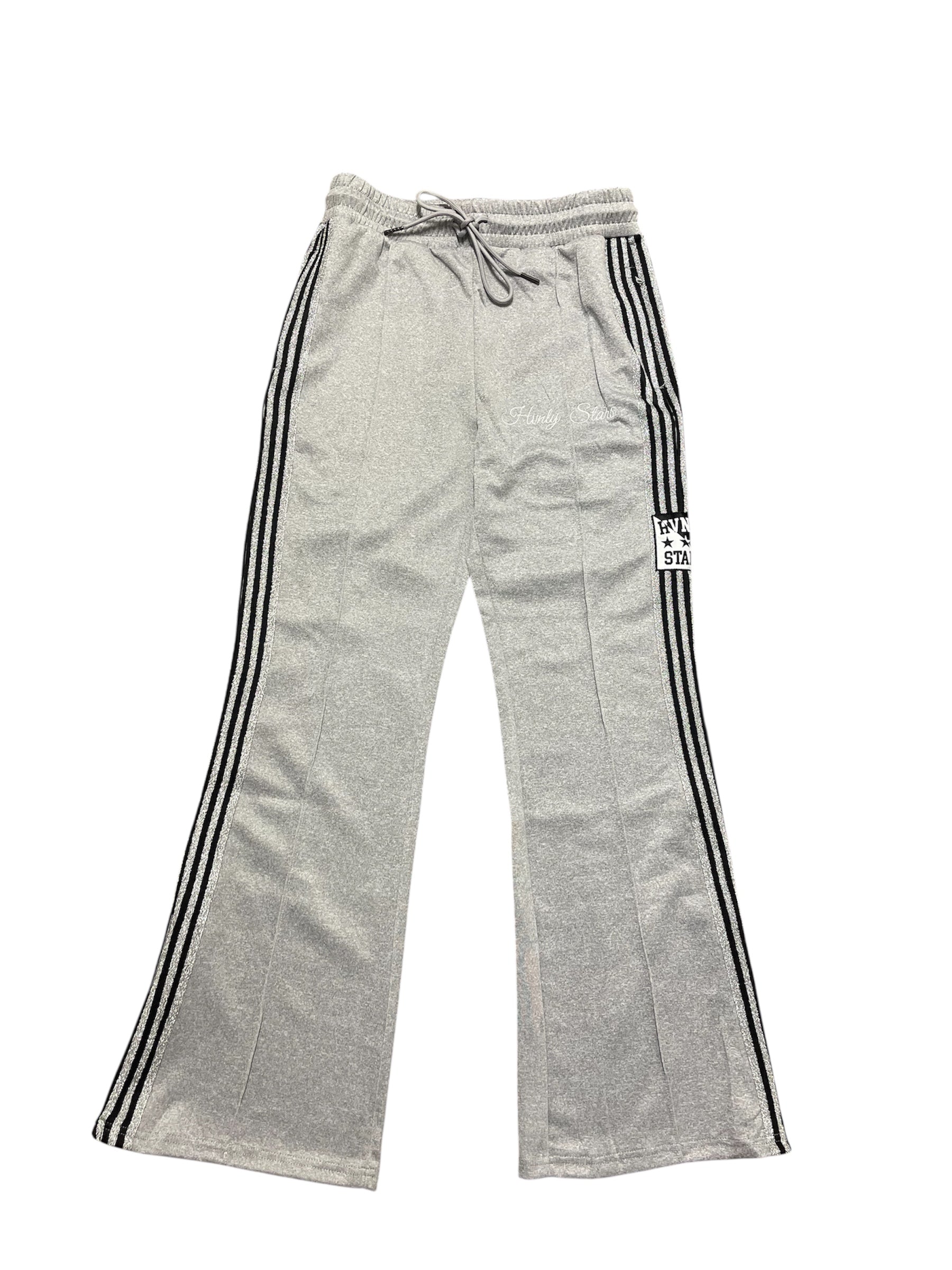 Grey Glitter Track Pants - Hvnlystars.com