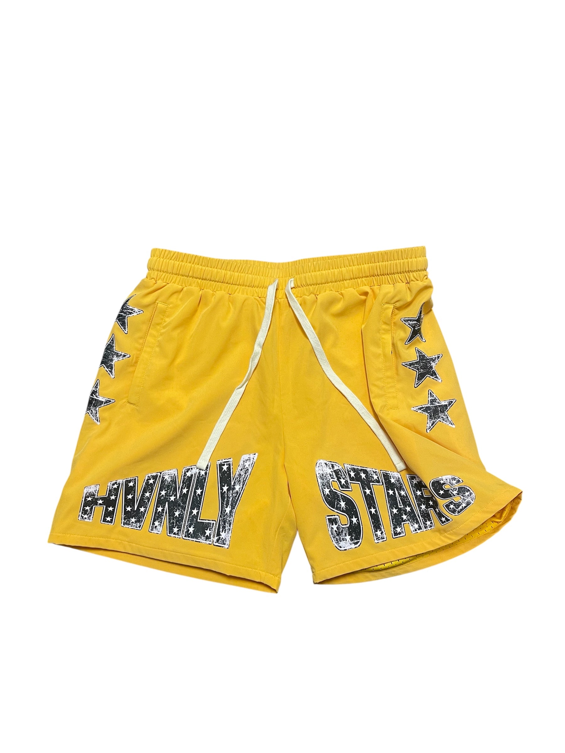 Yellow Nylon Shorts - Hvnlystars.com