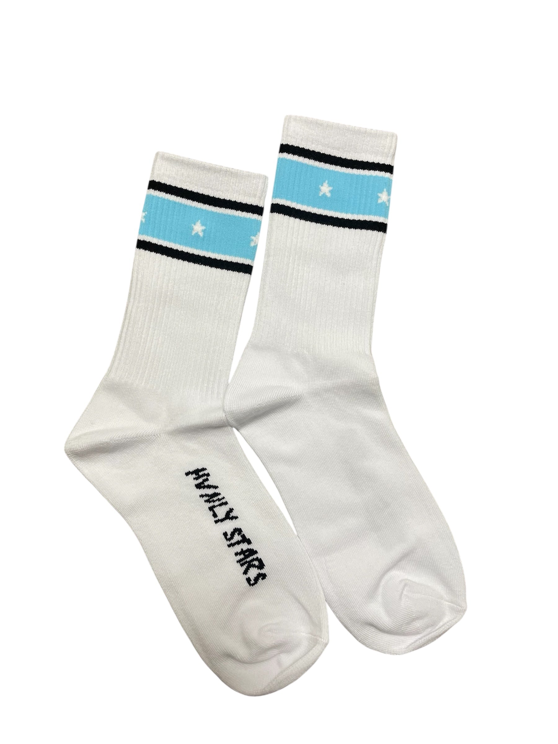 Stripe Blue Star Socls - Hvnlystars.com